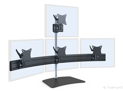 Monitorhalterung 3+1 Standard