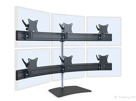 Monitorträgersystem 3+3 Standard