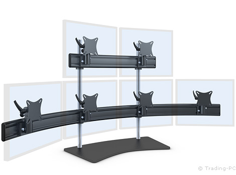 Monitorträgersystem 4+2 Standard