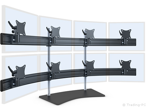 TFT Monitor Halterungen 4+4 Standfuss